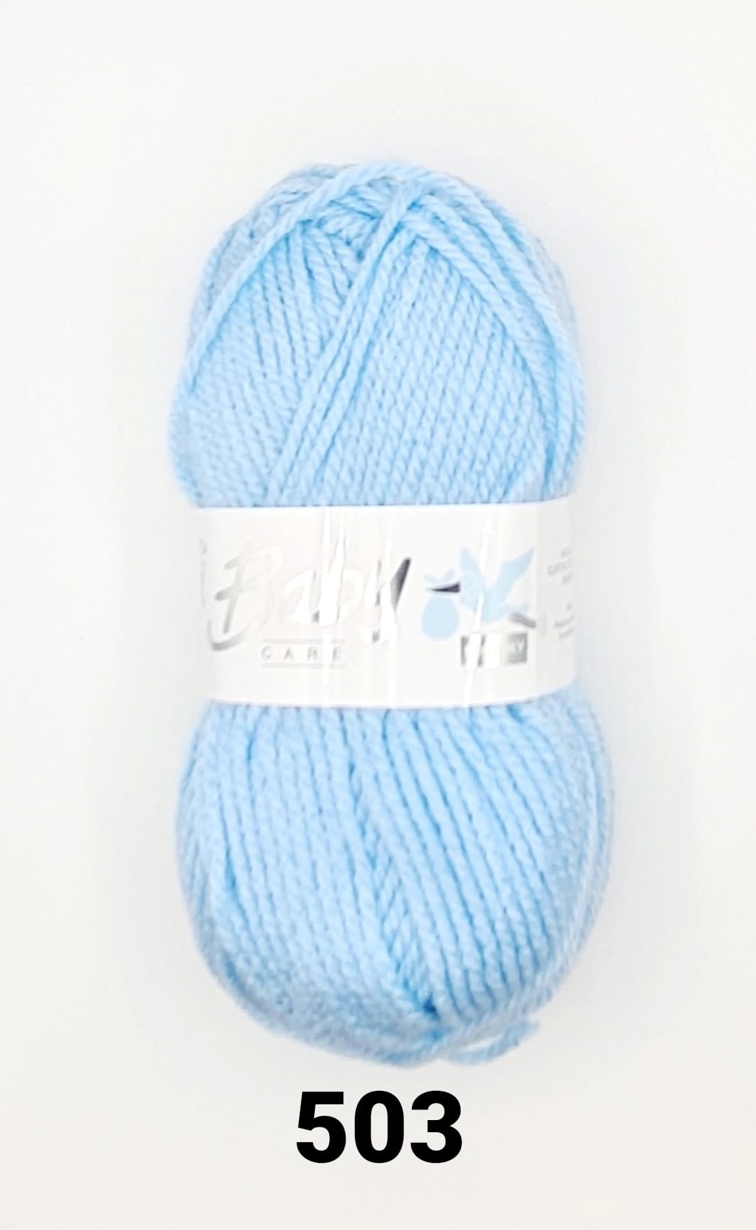 Baby Care Chunky Yarn 10 x 100g Balls Baby Blue 503